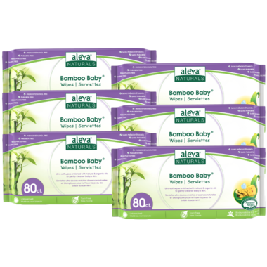 Bamboo Baby Pacifier 'n' Toy Wipes - Aleva Naturals