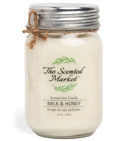 The Scented Market Soy Wax Candle Milk & Honey