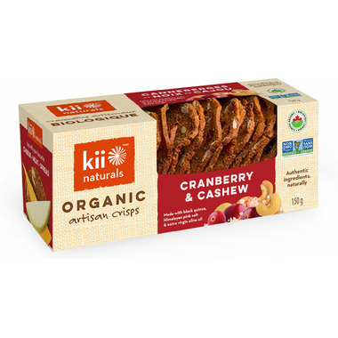 Buy Kii Naturals Artisan Crisps Organic Cranberry And Cashew From Canada At Well Ca Free Shipping