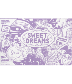 Postie Postcard Chocolate Bar Sweet Dreams Lavender