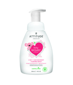 ATTITUDE Baby Leaves 2-in-1 Foaming Wash Orange Pomegranate