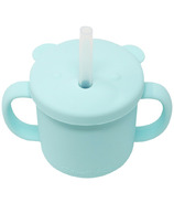 Glitter & Spice Grow with Me Silicone Bear Cup Seafoam
