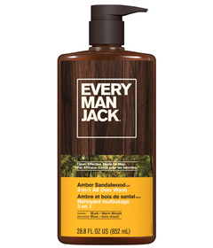 Every Man Jack 3-in-1 All Over Wash Amber Sandalwood