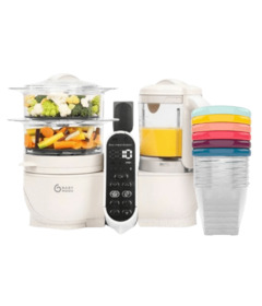 Babymoov Duo Meal Station + Leak Proof Strage Bowls Bundle