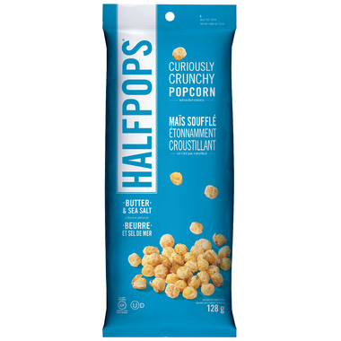 Halfpops popcorn on sale