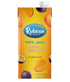 Rubicon Exotic 100% Juice Mango Passion Fruit