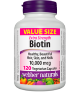 Webber Naturals Biotin Value Size