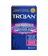 Trojan Naked Sensations Préservatifs lubrifiés Double Pleasure