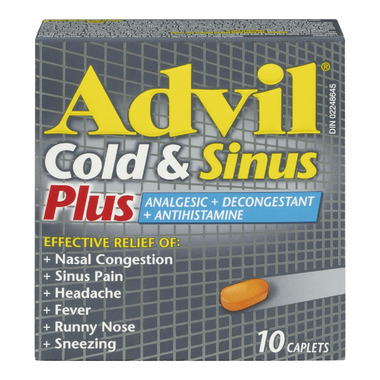 Buy Advil Cold & Sinus Plus Caplets at Well.ca | Free Shipping $35+ in ...