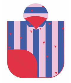 Quut Beach Bath Poncho Cherry