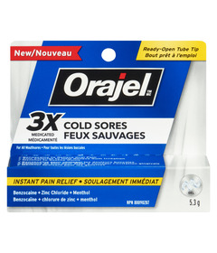 Orajel Cold Sores 3X Medicated Gel