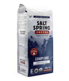 Salt Spring Coffee Canopy Bird Medium Dark Roast Whole Bean Coffee