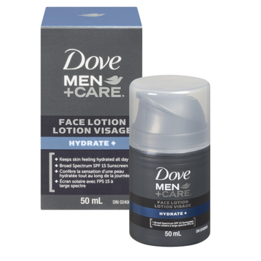 dove men's face lotion spf