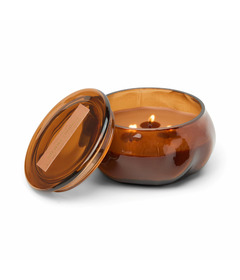 Paddywax Basalt Amber Glass With Lid Sienna Sunset