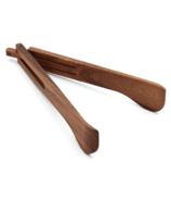 Ironwood Acacia Wood Spring Salad Tongs