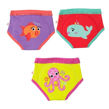 Potty Training Pants Whale Print - Pack of 2 - Size 0 and Size 5