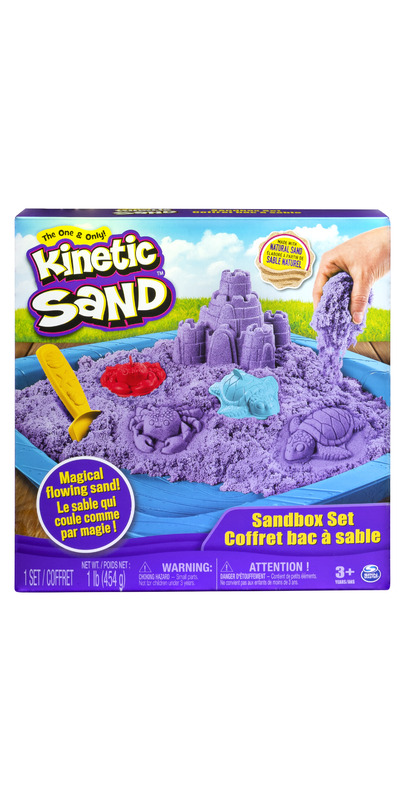 Buy The One & Only Kinetic Sand Sandbox Playset with Purple Sand and 3 ...