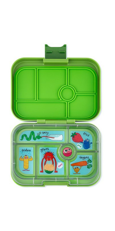 Buy Yumbox Original 6 Compartment Matcha Green with Monsters Tray at ...