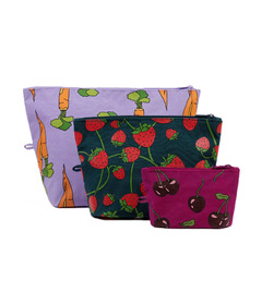 BAGGU Go Pouch Set Carrots & Berries