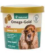 Naturvet Omega-Gold Plus Salmon Oil Soft Chews
