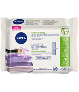 Nivea 3-in-1 Lingettes nettoyantes biodégradables pour le visage pour peau sensible