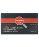DECODE Bamboo Charcoal Bar Soap Lemongrass + Sandalwood