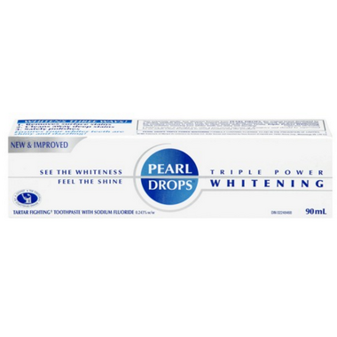 drops whitening triple pearl power toothpaste