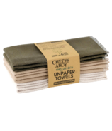 Serviettes à papier Cheeks Ahoy en coton organique brossé Earth Tones