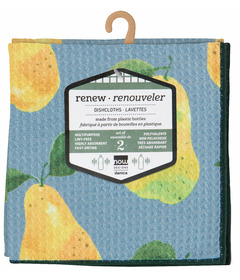 Now Designs By Danica Heritage Pear Recycled Microfibre Dishcloths Set