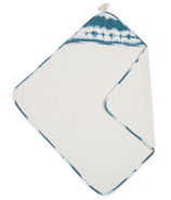 Crane Baby Hooded Towel Caspian Blue Tie Dye Print