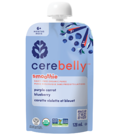 Cerebelly Organic Purple Carrot Blueberry Smoothie