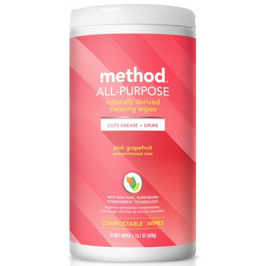 Method All Purpose Cleaning Wipes Pink Grapefruit Method All Purpose Cleaning Wipes Pink Grapefruit