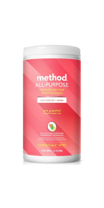 Pink Grapefruit All Purpose Cleaning Wipes, 30 wet wipes at Whole Foods  Market