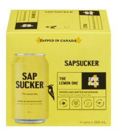 Sapsucker The Lemon One Sparkling Water Sweetened with Organic Maple Sap