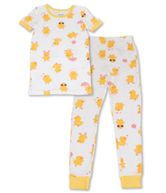 Silkberry Baby Bamboo Short Sleeve Pajama Set Little Chick