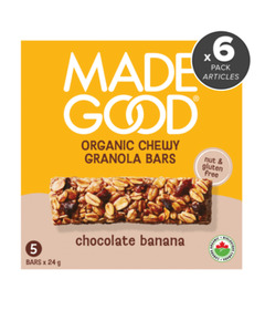 image of MadeGood Organic Chewy Granola Bars Chocolate Banana Bundle with sku:169202