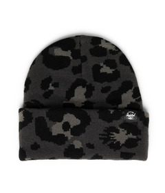 Herschel Supply Elmer Graphic Beanie Leopard Scribble Black Oyster