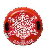 Danaplay Inflatable Red Round Snowflake Luge- 38''