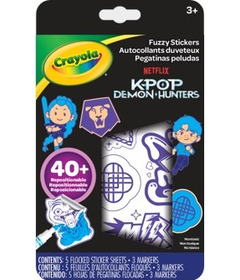 Crayola K-Pop Demon Hunters Fuzzy Stickers