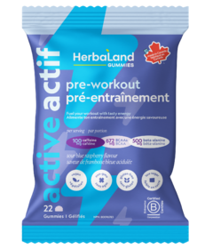 Herbaland Gummies Active Pre-Workout Blue Raspberry