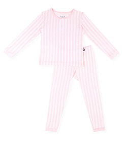 Kyte BABY Long Sleeve Pajamas Small Sakura Stripe