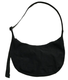 BAGGU Sac croissant moyen en nylon noir
