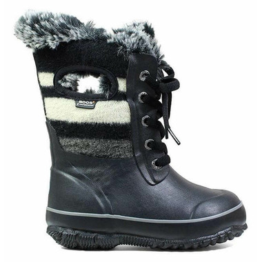 Buy Bogs Arcata Lace Wool Insulated Boots Stripe Black Multi at Well Free Shipping 35 in Canada