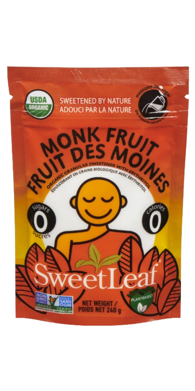 Buy SweetLeaf Organic Monk Fruit Granular Sweetener Bag at