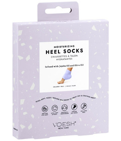 VOESH Moisturizing Heel Socks Purple