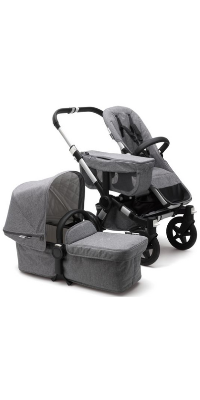 Buy Bugaboo Donkey2 Classic Mono Complete Aluminum & Grey Melange at ...