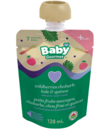 Baby Gourmet Plus Wildberries Rhubarb Kale and Quinoa Organic Baby Food