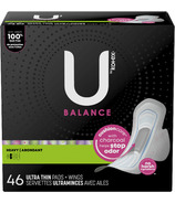 U by Kotex Balance Ultra Thin Pads with Wings Heavy Absorbency