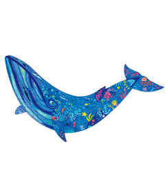 image of Hape Toys Shimmer Floor Puzzle Humpback Whale with sku:335378