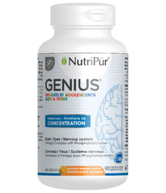 Nutripur GENIUS Kids & Teens Chewable Omega-3 Brain Support